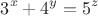 $$3^x+4^y=5^z$$