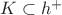 $K \subset h^{+}$
