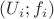 $(U_{i};f_{i})$