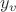$y_v$
