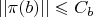 $||\pi(b)|| \leqslant C_b$