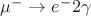 $\mu^-\to e^-2\gamma$