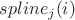 $spline_j(i)$