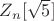 $Z_n[\sqrt 5]$