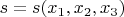 $s=s(x_1,x_2,x_3)$