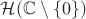 $\mathcal H (\mathbb C \setminus \{0\} )$