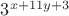 $3^{x+11y+3}$