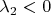 $\lambda_2 < 0$