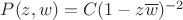$P(z,w)=C(1-z\overline{w})^{-2}$
