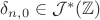 $\delta_{n,0} \in {\cal J}^*(\mathbb{Z})$