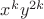 $x^k y^{2k}$