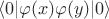 $\langle 0 | \varphi(x) \varphi(y) | 0 \rangle$