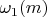$\omega_1(m)$