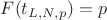 $F(t_{L, N, p})= p$