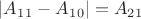 $|A_1_1-A_1_0|=A_2_1$