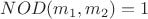 $NOD(m_1,m_2)=1$