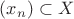 $(x_n)\subset{}X$