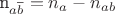 n_{a\overline{b}}=n_a-n_{ab}