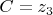 $C=z_3$
