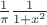 $\frac 1\pi \frac 1 {1 + x^2}
