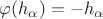 $\varphi(h_\alpha)=-h_\alpha$ $\varphi(h_\alpha)=-h_\alpha$