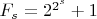 $F_s=2^{2^s}+1$