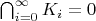 $\bigcap_{i=0}^\infty K_i = 0$