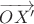 $\overrightarrow{OX'}$