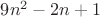 $9n^2-2n+1$