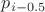 $p_{i-0.5}$
