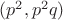 $(p^2,p^2 q)$