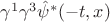 $\gamma^1\gamma^3\hat\psi^*(-t,x)$