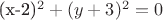 (x-2)^2+(y+3)^2=0