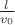 $\[\frac{l}{{{v_0}}}\]$