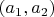 $(a_1,a_2)$