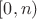$[0,n)$
