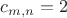 $c_{m,n}=2$
