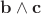$\mathbf{b}\wedge\mathbf{c}$
