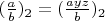$(\frac{a}{b})_2=(\frac{a yz}{b})_2$