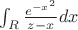 \int_R{\frac {e^{-x^2}}{z-x}dx}$