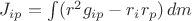 $J_{ip}= \int(r^2 g_{ip} - r_i r_p)\,dm$
