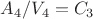 $A_4/V_4 = C_3$