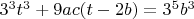 $3^3t^3+9ac(t-2b)=3^5b^3$