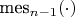 $\textup{mes}_{n-1}(\cdot) $