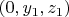 $ (0, {y_1}, {z_1})$