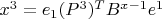$ x^3 = e_1 (P^3)^T B^{x-1}e^1  $