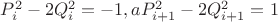 $P_{i}^{2}-2Q_{i}^{2}=-1, a P_{i+1}^{2}-2Q_{i+1}^{2}=1$