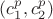 $(c_1^p,c_2^p)$