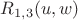$R_{1,3}(u,w)$