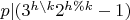 $p|(3^{h \backslash k} 2^{h \% k}-1)$